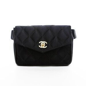Chanel Waist Bag Satin Depth Lasse